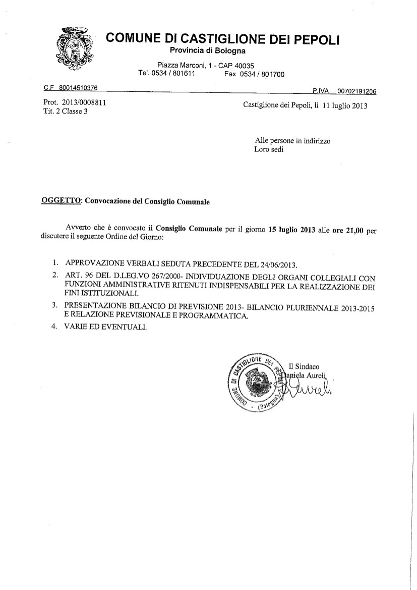 Consiglio Comunale